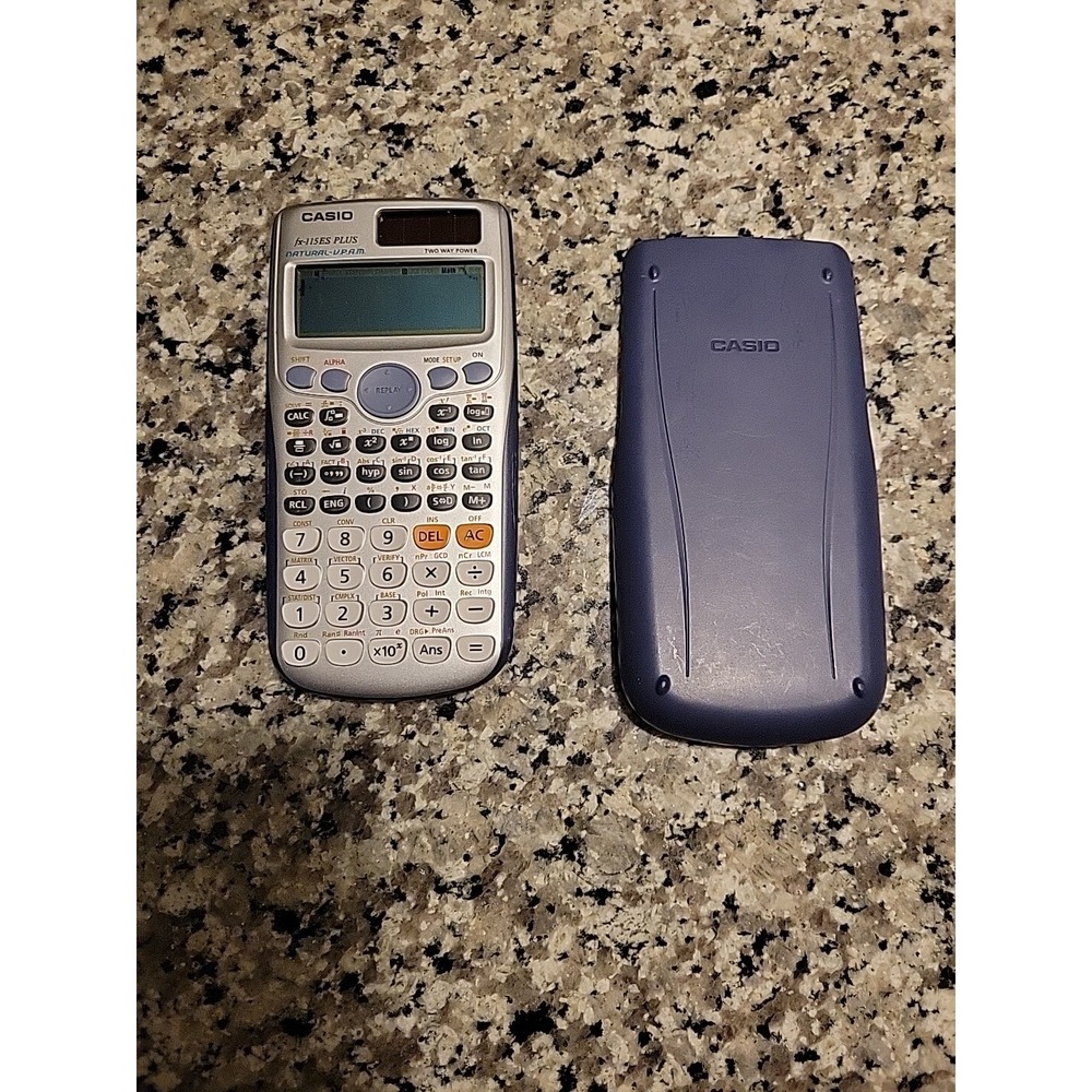 Casio fx-115ES PLUS Scientific Calculator Natural VPAM Two Way Power Silver